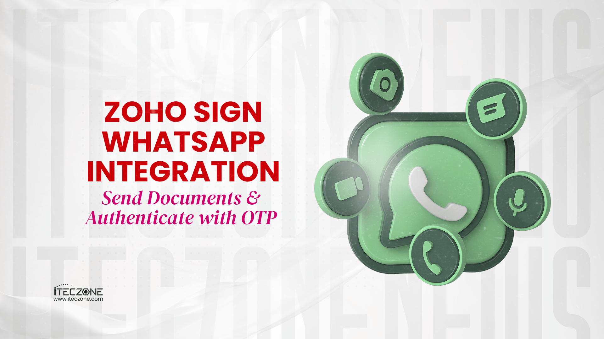 Zoho Sign WhatsApp Integration: Send Documents & Authenticate with OTP