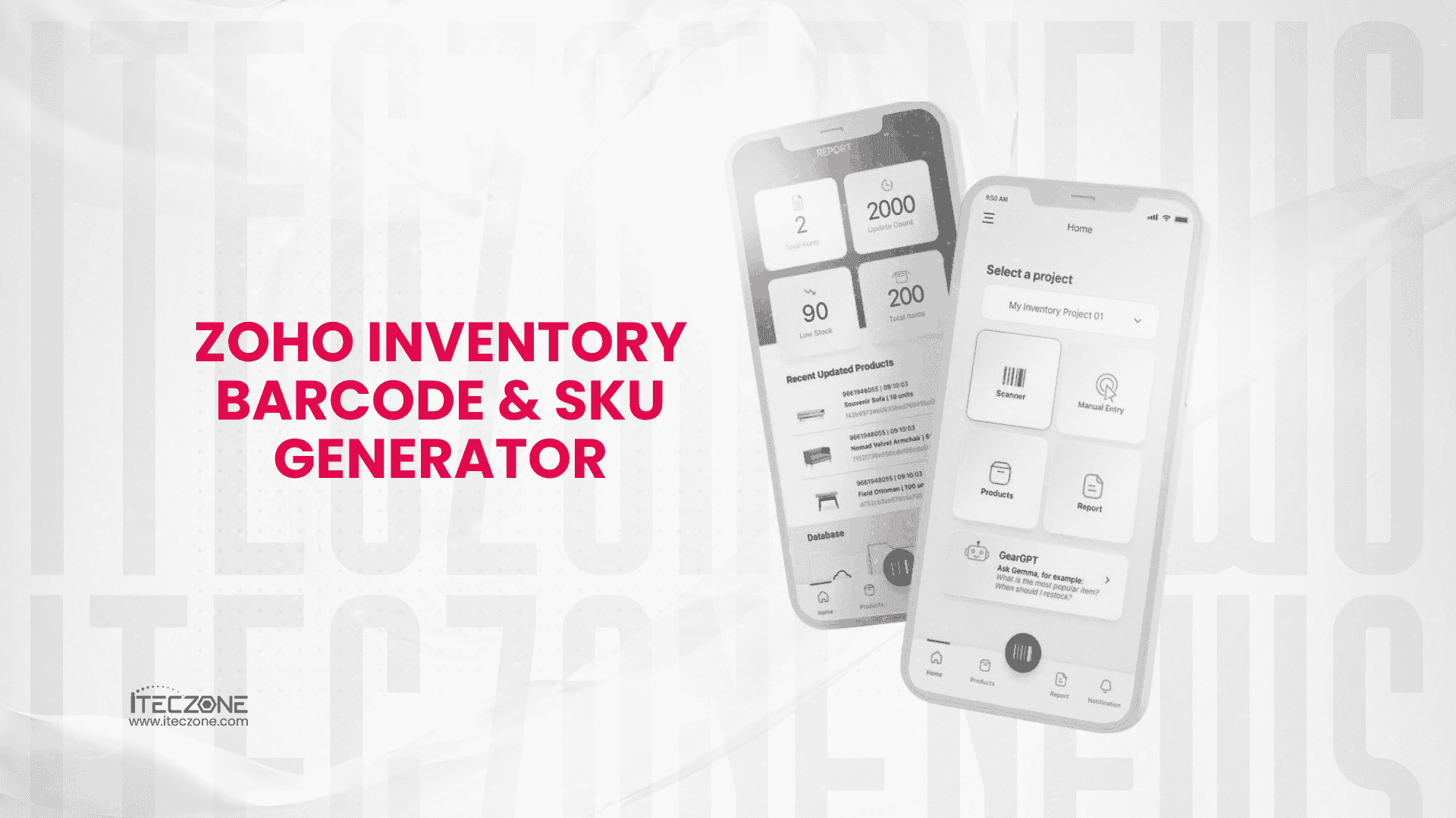 Zoho inventory barcode & SKU generator - iTeczone