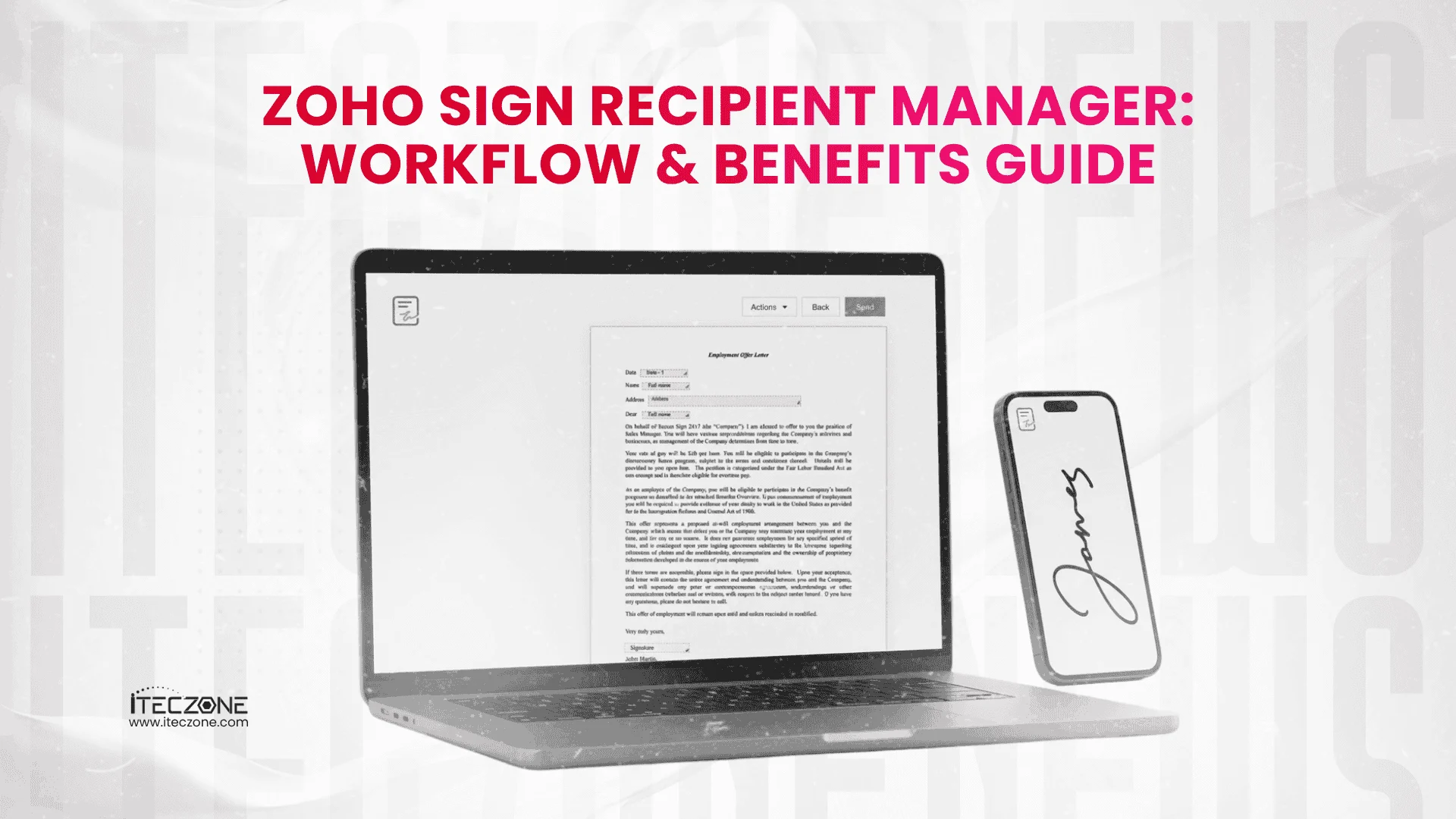 zoho sign recipient manager - iTecZone