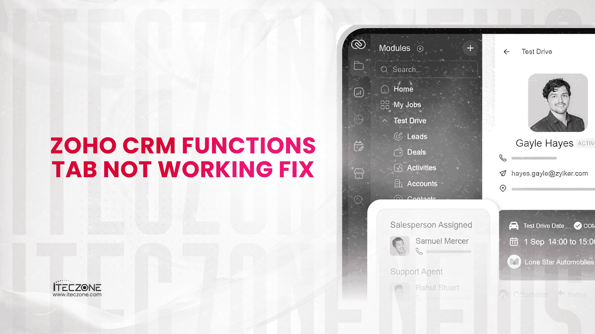Zoho CRM Functions Tab Not Working Fix - iTecZone