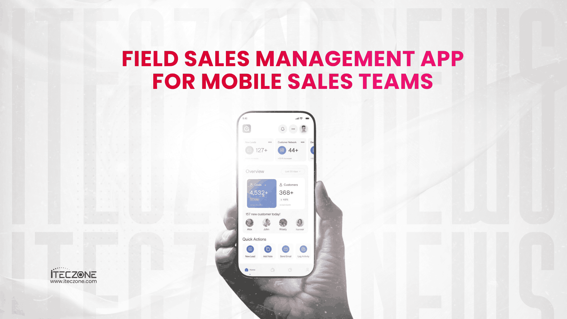 Field sales managements app for mobile sales - iTecZone